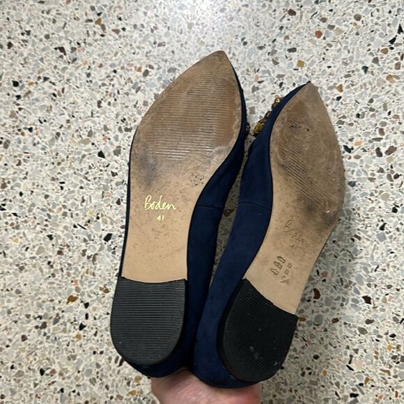 Boden Amy embellished rhinestone ballet flat 41 9.5 - Picture 7 of 9